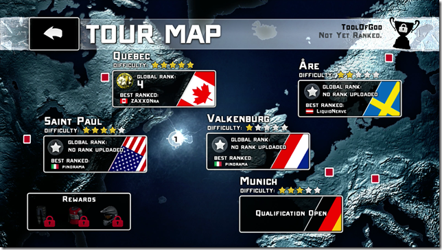 Crashed Ice - tour map