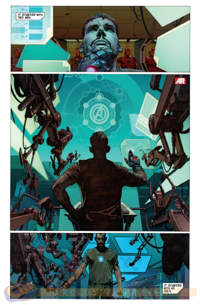 prv14395 pg12 674x1024 Marvel Comics   Avengers #1 (Preview & Video)