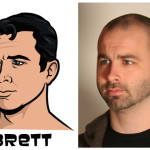brett 150x150 The Real Models for the Characters of Archer