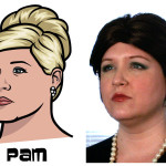 pam 150x150 The Real Models for the Characters of Archer