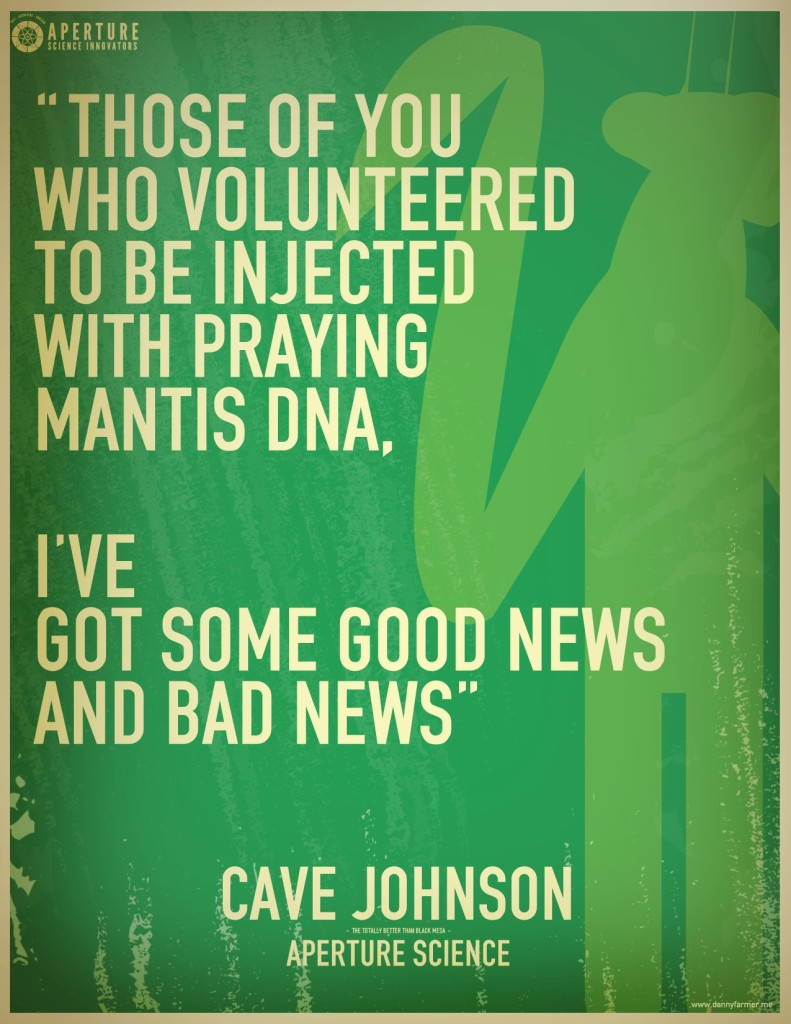 Some Fun Aperture Science Posters tumblr m8ai3a1TSP1rpgz6ho1 1280 791x1024 Some Fun Aperture Science Posters